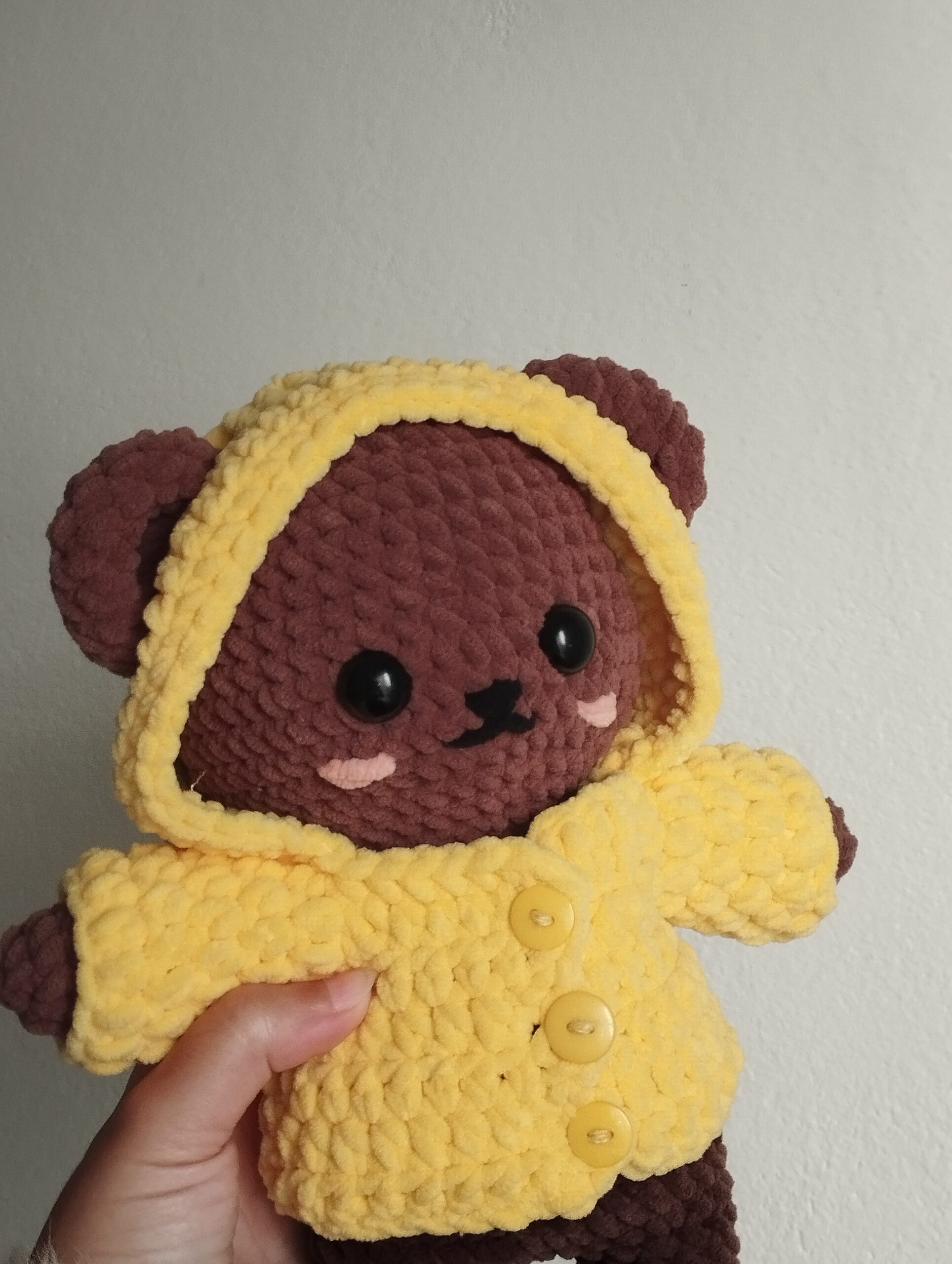 Bear in a Raincoat Amigurumi Pattern 🐻☔| 🇧🇷 PT-BR | 🇺🇸 EN-US | Easy Crochet PDF Pattern - Imagem 5