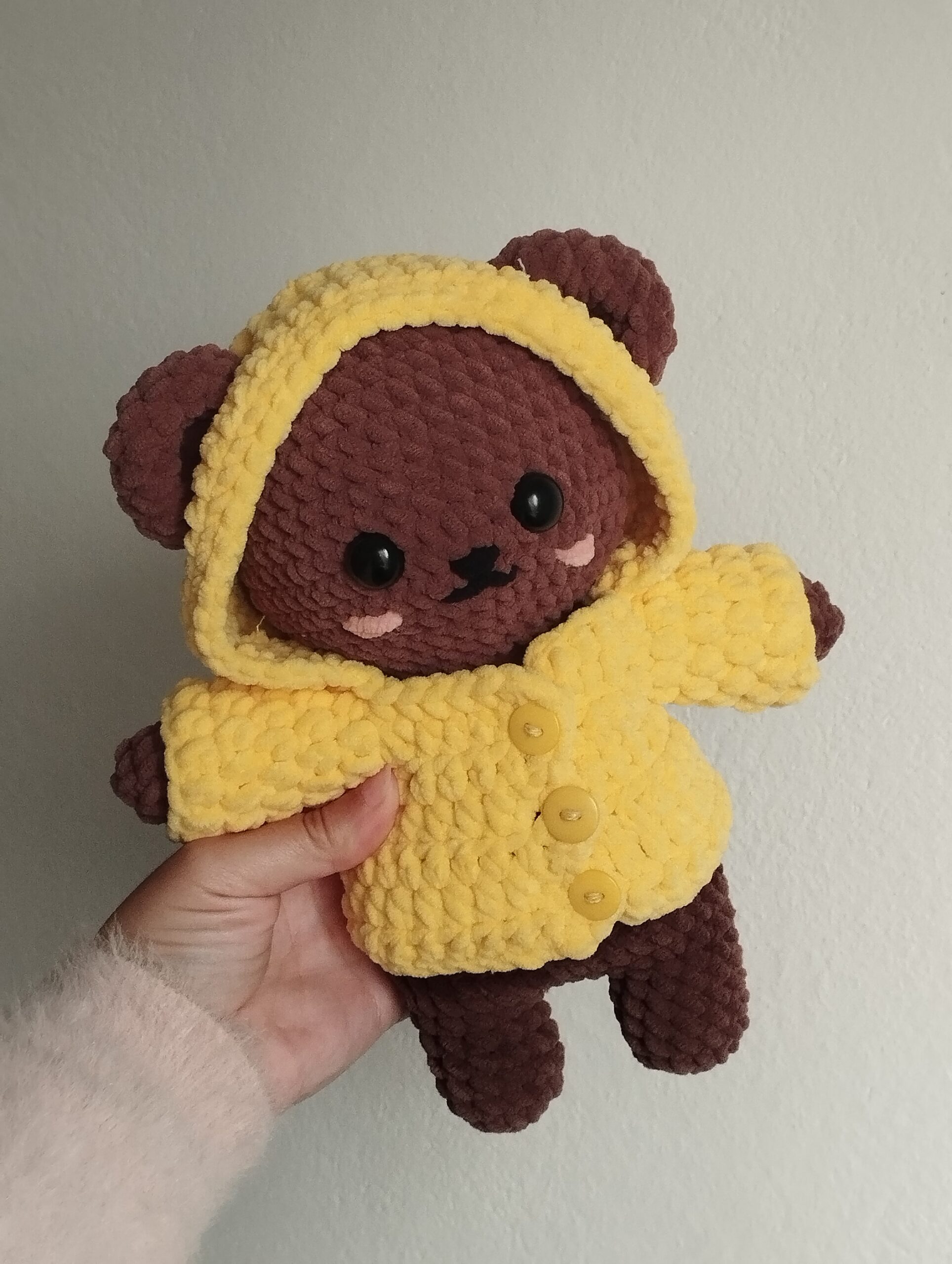 Bear in a Raincoat Amigurumi Pattern 🐻☔| 🇧🇷 PT-BR | 🇺🇸 EN-US | Easy Crochet PDF Pattern - Imagem 7