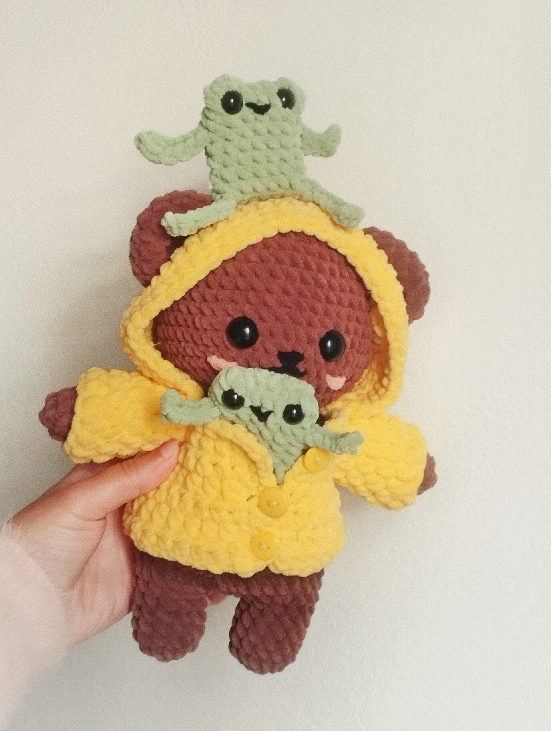 Bear in a Raincoat Amigurumi Pattern 🐻☔| 🇧🇷 PT-BR | 🇺🇸 EN-US | Easy Crochet PDF Pattern - Imagem 3