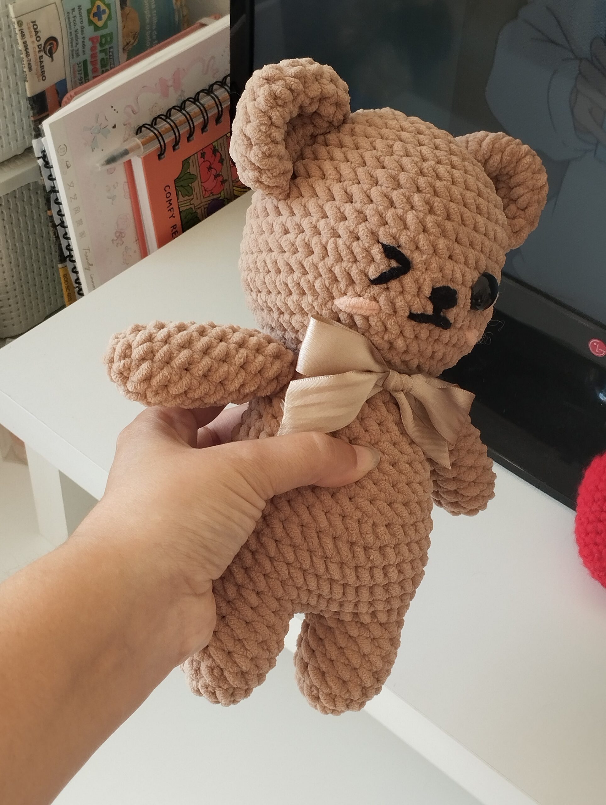 Cutie Bear Amigurumi Pattern | 🇧🇷 PT-BR | 🇺🇸 EN-US | Easy Crochet PDF Pattern - Imagem 5