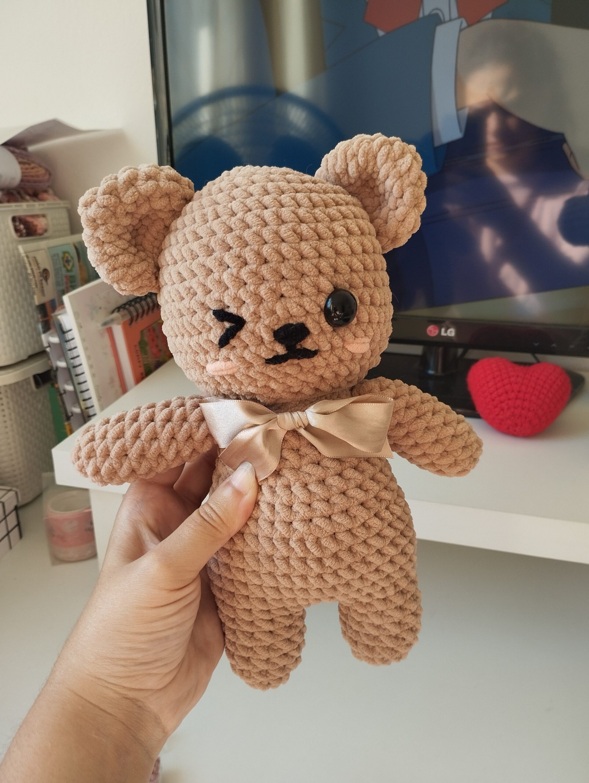 Cutie Bear Amigurumi Pattern | 🇧🇷 PT-BR | 🇺🇸 EN-US | Easy Crochet PDF Pattern - Imagem 4